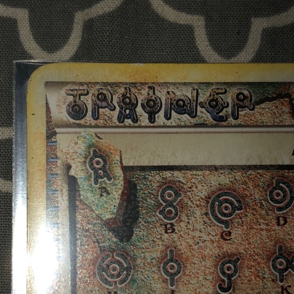 Alph Lithograph Pokmon trading card near mint Alph Lithograph Pokmon trading card near mint